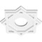 Ekena Millwork Axel Architectural Grade PVC Contemporary Ceiling Medallion, 10"OD x 3"ID x 5 1/2"C x 1"P CMP10AL-03000 - alternate 3